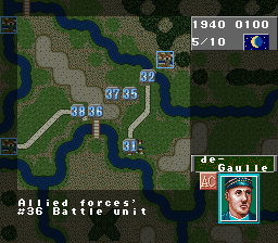Operation Europe - Path to Victory 1939-45 (USA) In game screenshot